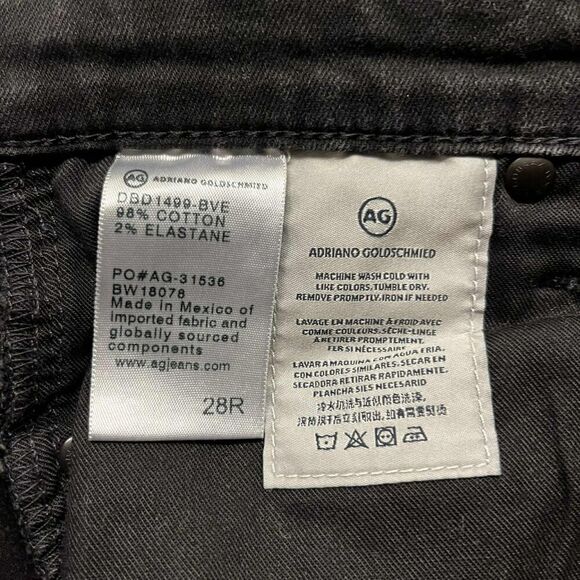 Adriano Goldschmied Jeans Womens 28R Black The Middi Ankle Mid Rise Denim - Picture 8 of 14